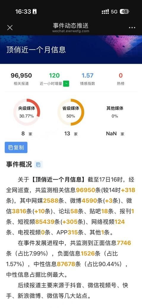品牌舆情监测与风险内容处置案例项目成果图