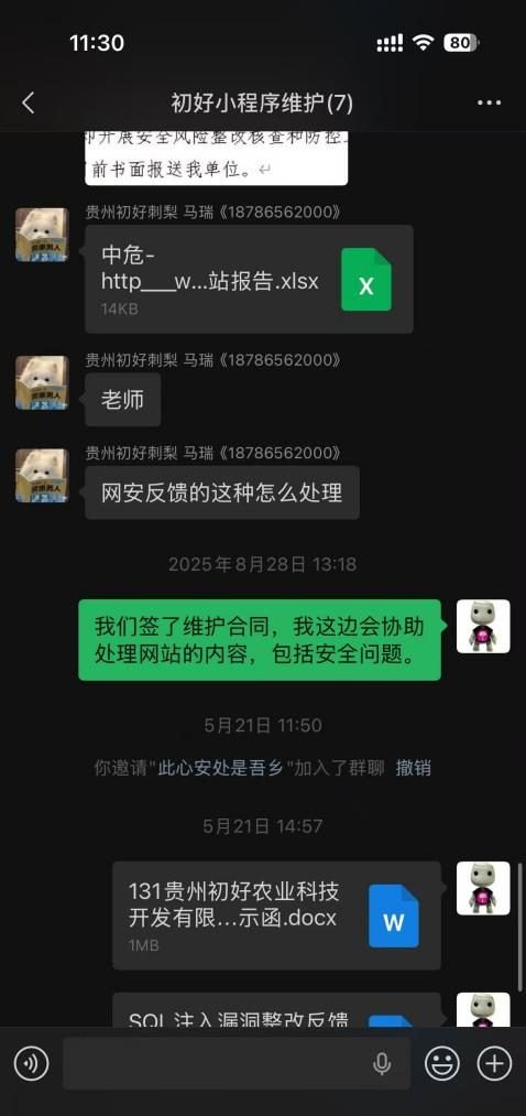 企业网站与服务器安全检测加固案例项目成果图